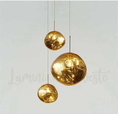 Pendul Glass Gold 360, 1 surse de iluminare